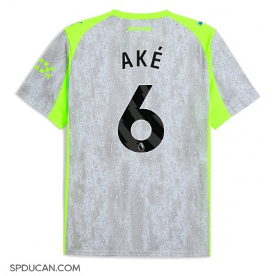 Muški Nogometni Dres Manchester City Nathan Ake #6 Rezervni 2025-26 Kratak Rukav Muški Nogometni Dres Manchester City Nathan Ake #6 Rezervni 2025-26 Kratak Rukav